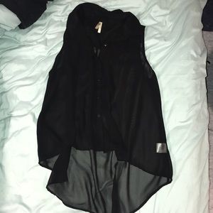 Black sheer tank